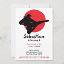 Pesquisar por ninja vermelho convites Preto