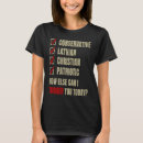 Pesquisar por a camisa cristã da mulher camisetas Conservadora