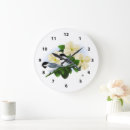 Pesquisar por pássaro preto relogios de parede Floral