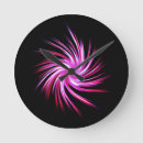 Pesquisar por rosa quente e preto relogios de parede Chic