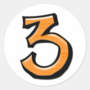 Pesquisar por número três adesivos 3º