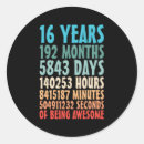 Pesquisar por 16 anos adesivos 16 º aniversário