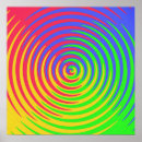 Pesquisar por círculos do arco íris pôsteres pósteres Vermelho