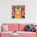 Pesquisar por gato colorido impressão de canvas Flores