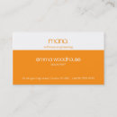 Pesquisar por orange cartao de visita Moderno