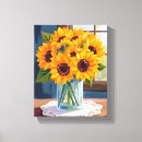 Pesquisar por girassol amarelo impressão de canvas Flores