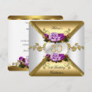 Pesquisar por roxo ou rosa convites Dourado