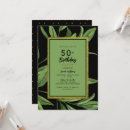 Pesquisar por 50th ideias do de aniversário convites Preto