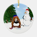 Pesquisar por cães de basset ornamentos Xmas