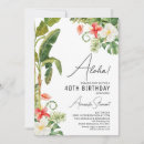 Pesquisar por aloha aniversário convites Flores tropicais