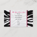 Pesquisar por zebra cor rosa padrao de cartao de visita Preto e branco