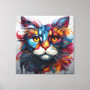 Pesquisar por pinturas abstratas gato artes pósteres Moderno