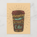 Pesquisar por eu amo café cartoes postais Tipografia