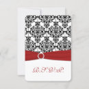 Pesquisar por damasco vermelho branco preto convites Rsvp