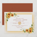 Pesquisar por marrom girassol casamento convites Aquarela