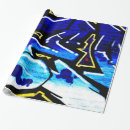 Pesquisar por grafite papel papel de presente Azul