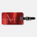 Pesquisar por vermelho metálico bagagem tags Metal escovado