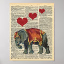 Pesquisar por elefante do vintage pôsteres pósteres Ilustração