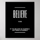 Pesquisar por motivational pósteres Believe