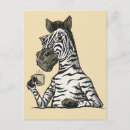 Pesquisar por zebra engraçada cartoes postais Vida selvagem