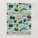 Pesquisar por cute sushi cartoes postais Comida