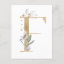 Pesquisar por monograma da letra f cartoes postais Elegante