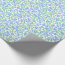 Pesquisar por flores azuis brilhantes papel de presente Para ela