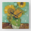 Pesquisar por pinturas famosas van gogh relogios de parede Flor
