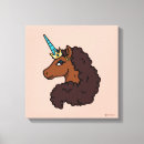 Pesquisar por afro impressão de canvas Licenciado afro unicorn