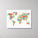 Pesquisar por mapa do mundo impressão de canvas Cartografia
