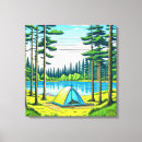 Pesquisar por reflexão na água impressão de canvas Lago