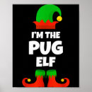 Pesquisar por pug engraçado pósteres Natal