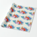 Pesquisar por flor tropical papel papel de presente Rosa
