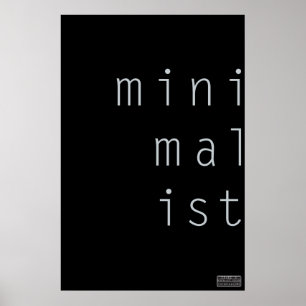 001 minimalistas - Poster feito sob encomenda da