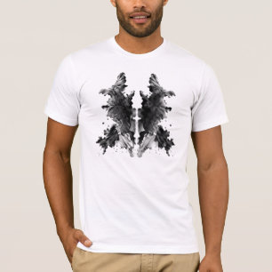01 Camiseta de Arte Abstrato Borrão de Tinta Rorsc