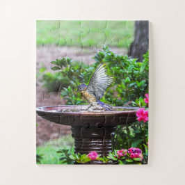 030 miúdos do quebra-cabeça 11x14 do banho do