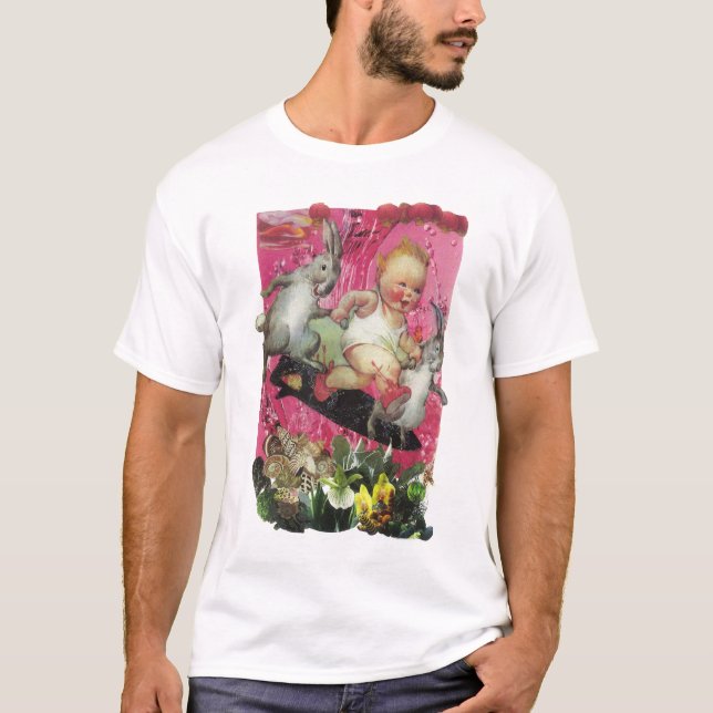 049 - T-shirt surfando dos coelhos (Frente)