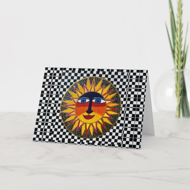 05 - Feliz Aniversário Cartão de Saudação Soleil (Frente)