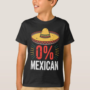 0% Mexicanos Camisas Engraçadas Mulheres Cinco De 