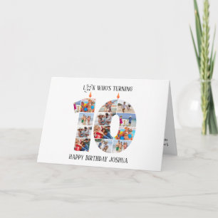 10º Cartão com fotos de aniversário