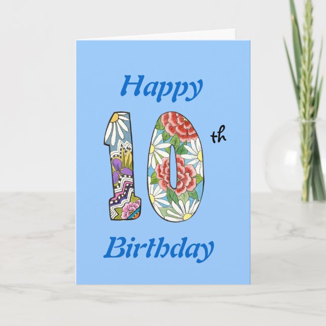 10º Cartão de Aniversário (Frente)