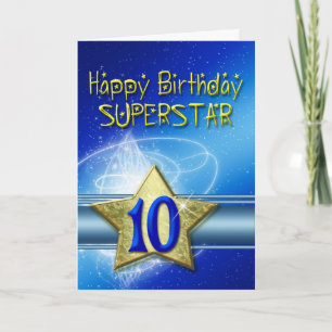 10º Cartão de aniversário para Superstar