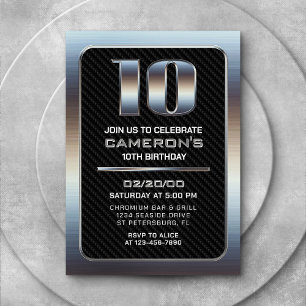 10º Convite de Aniversário do Menino