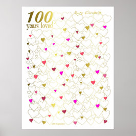 100º Aniversário Poster do Livro de Convidados - 1