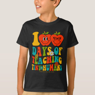 100º Dia De Camisas De Escola Professora Tiny Hu
