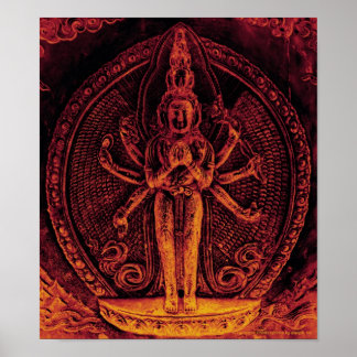 1000Avalokiteshvara Poster armado