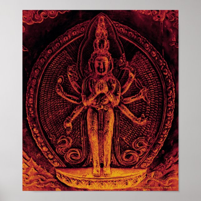 1000Avalokiteshvara Poster armado (Frente)
