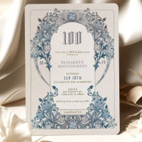 100.º Aniversário Convite Art Nouveau W. Morris