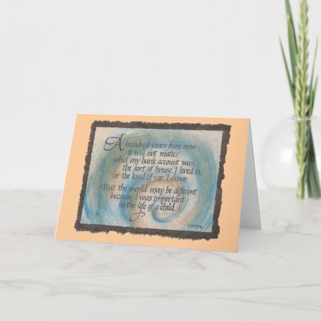 100 anos de cartões de agradecimentos (Frente)