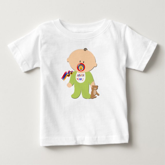 100% Armênio 100% հ ա T-Shirt (Frente)